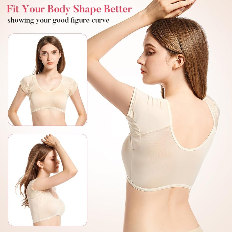 DIYEAH Sweat Vest for Women Underarm Sweatproof Pads Lightweight Breathable Moisture-Wicking Activewear Size XL Khaki - Image 2